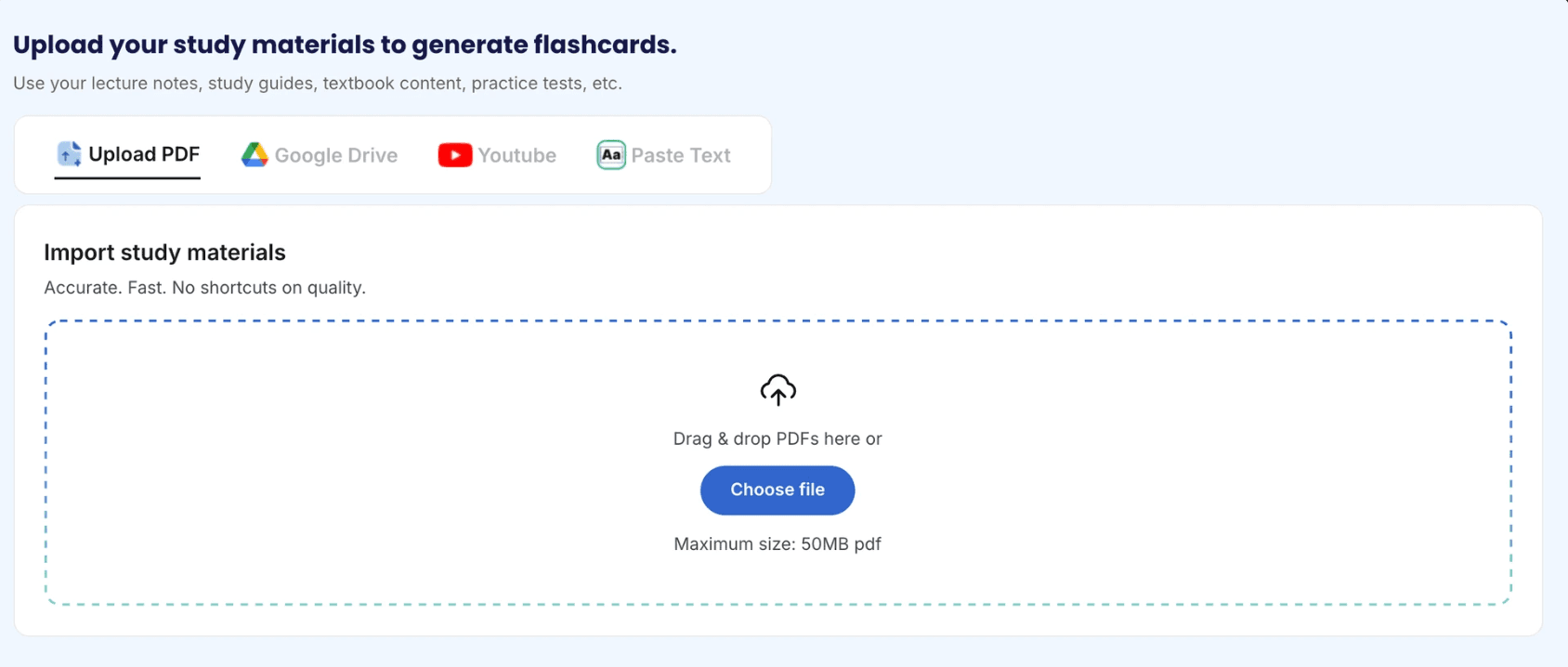 Learvo upload feature after redesign